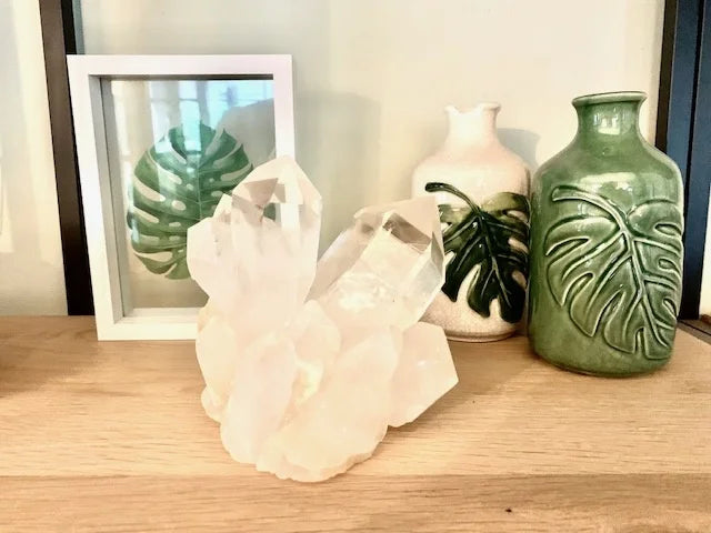 Kristallen in huis voor positieve energie