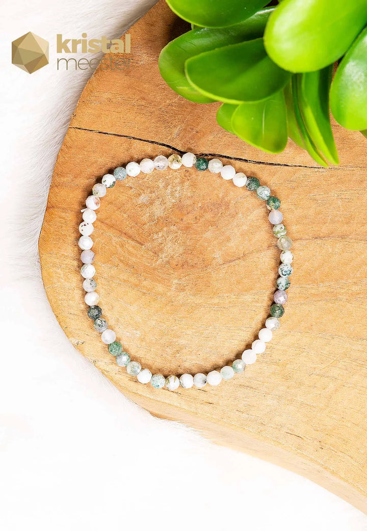 Boomagaat Facet Geslepen Armband - 4 mm