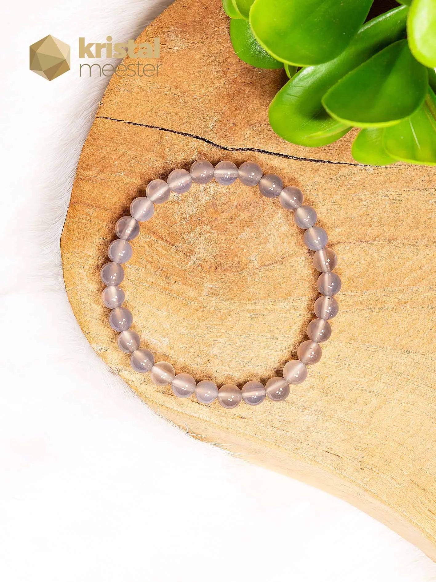 Agate Ball Bracelet - 6 mm