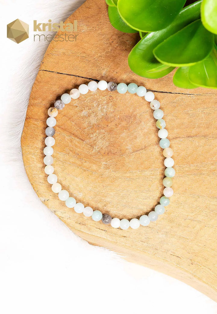Amazonite Multi Ball Bracelet - 4 mm