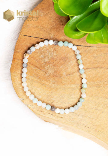 Amazonite Multi Ball Bracelet - 4 mm