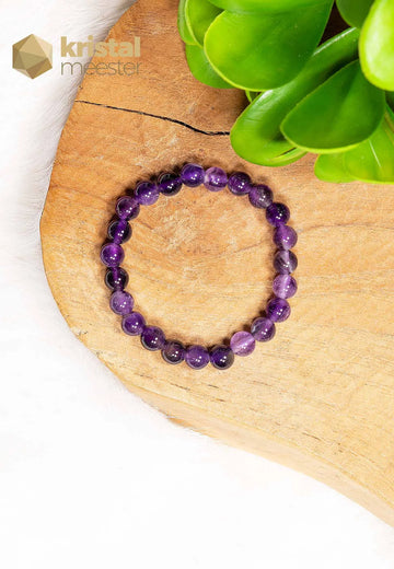 Amethist Kogelarmband - 6 mm - kind