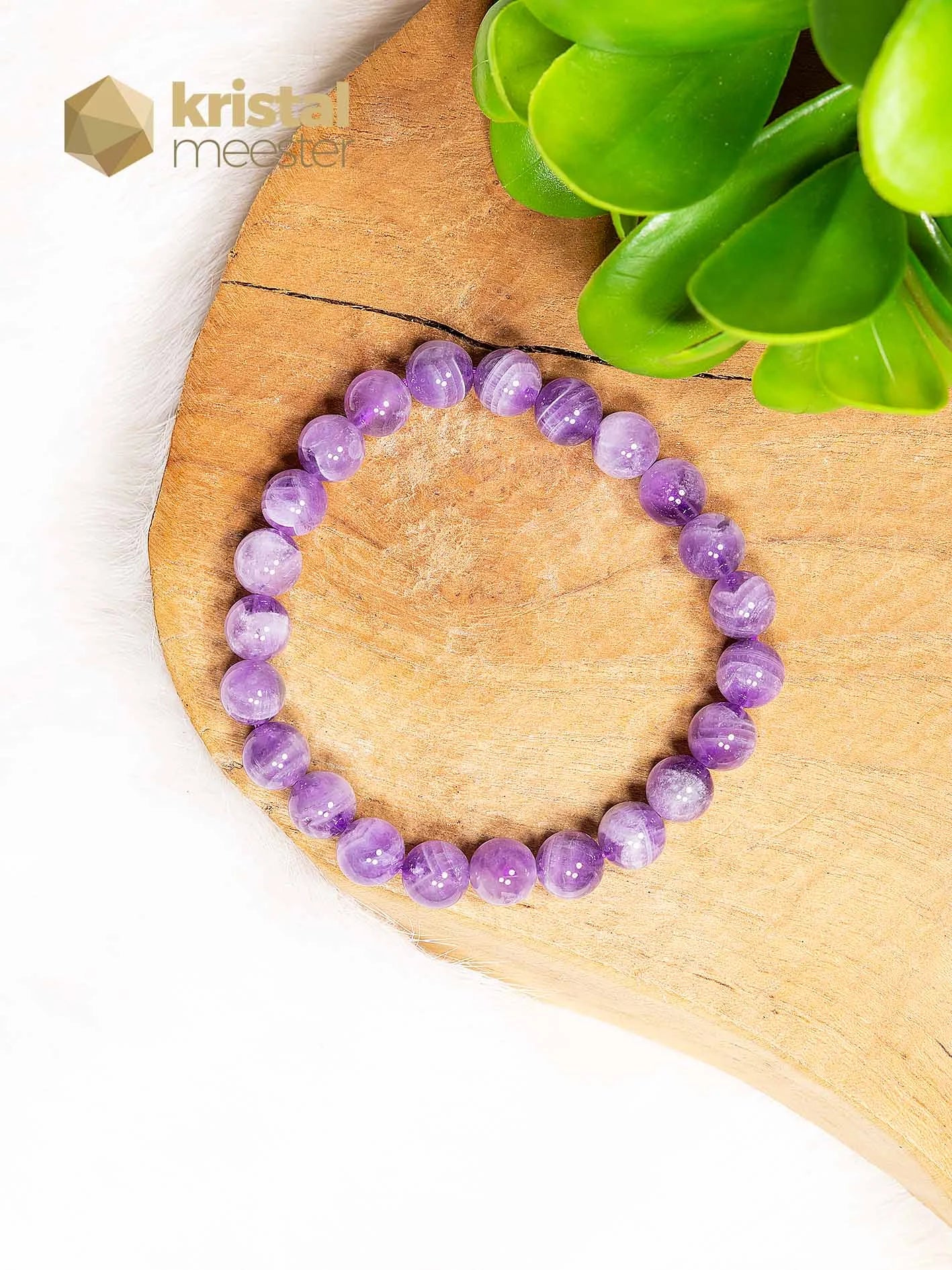 Amethist Kogelarmband - 8mm