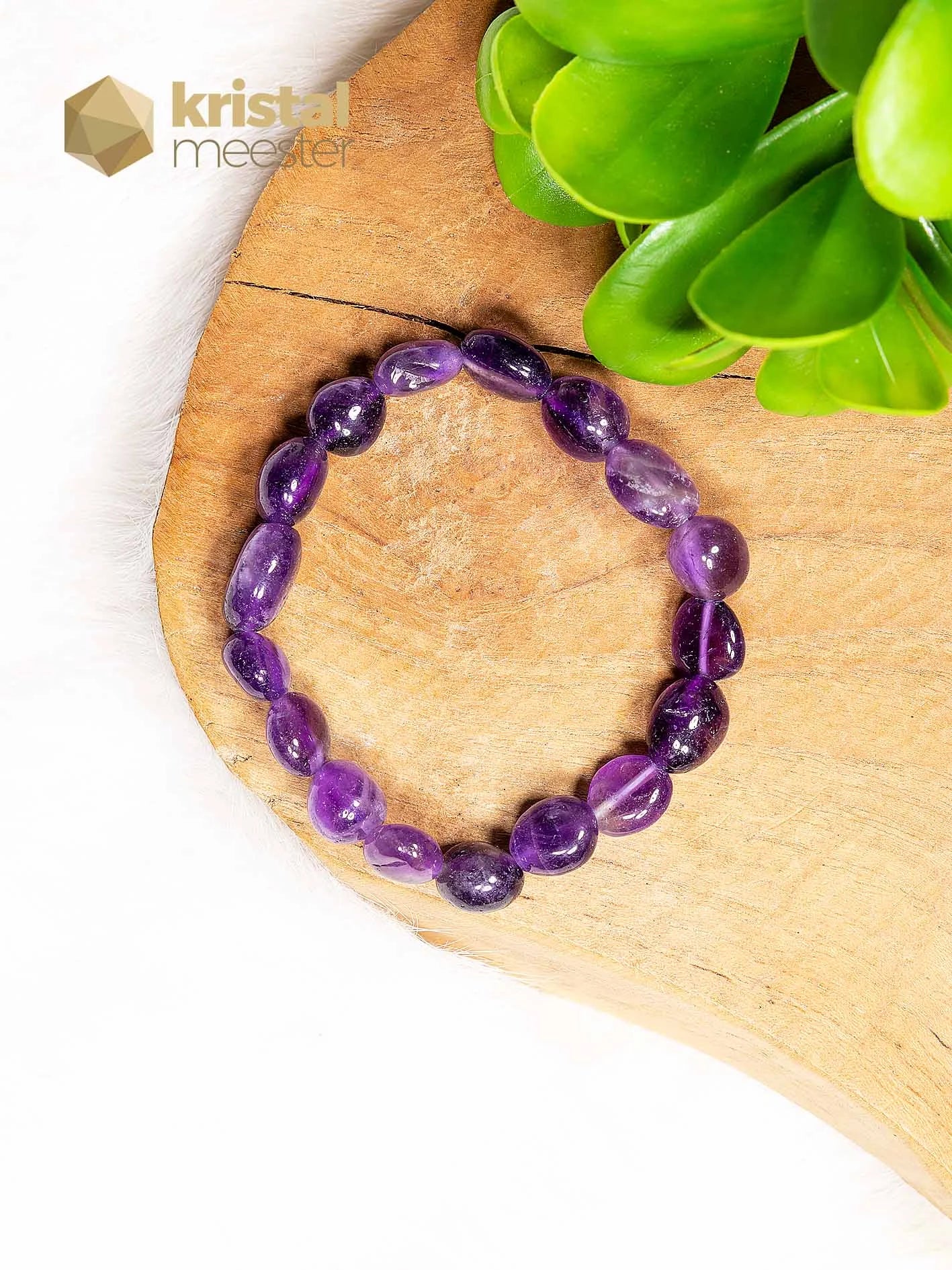 Amethist Nugget Armband