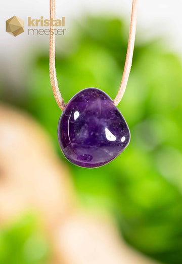 Amethyst EX pendant, drilled - no. 2