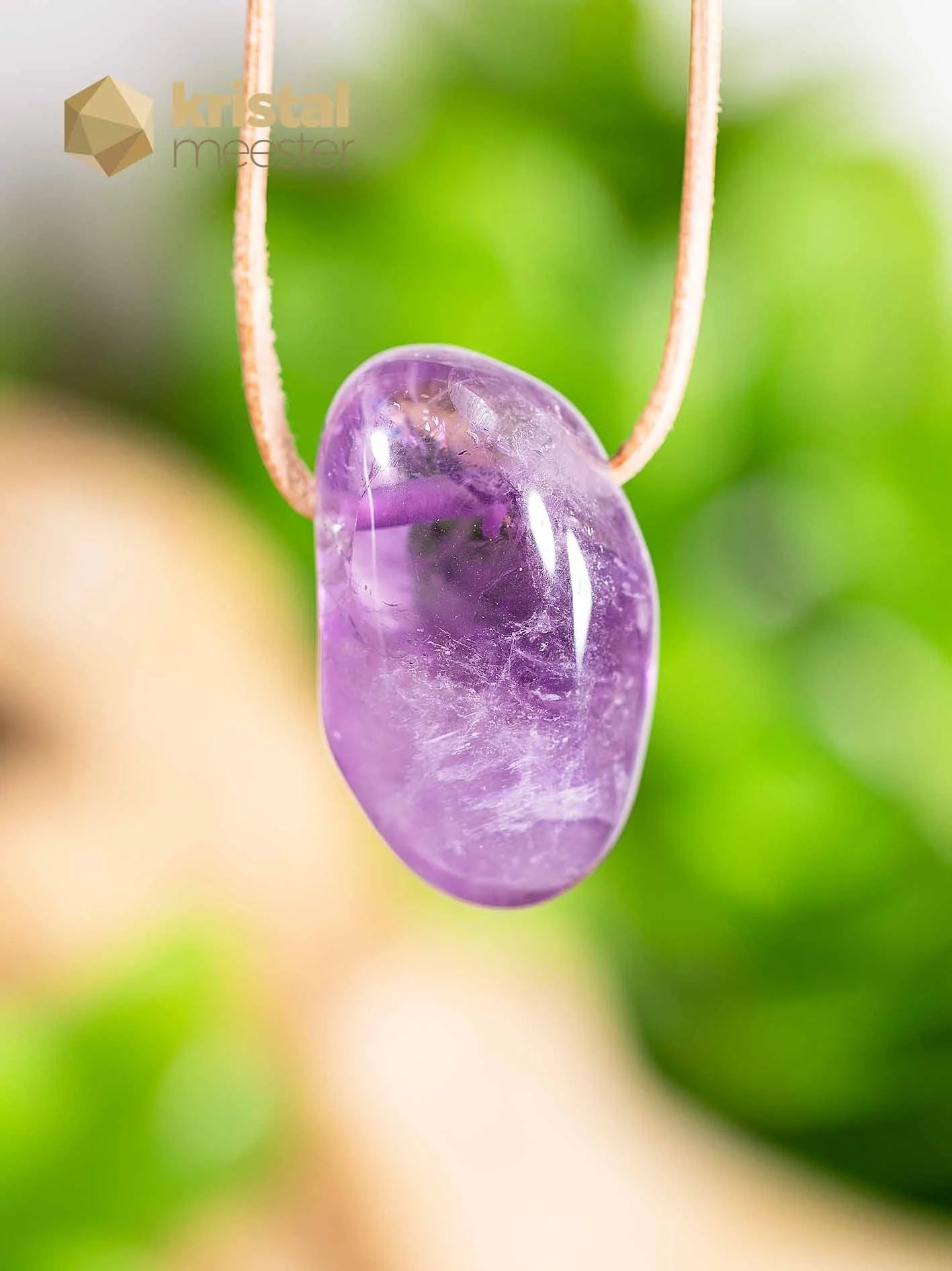 Amethyst EX pendant, drilled - no. 9