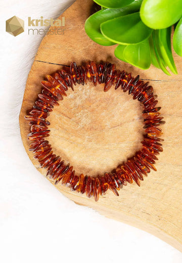 Amber Chip Bracelet Cognac