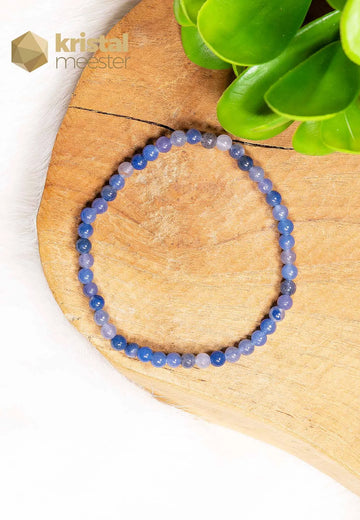Blue Aventurine Ball Bracelet - 4 mm