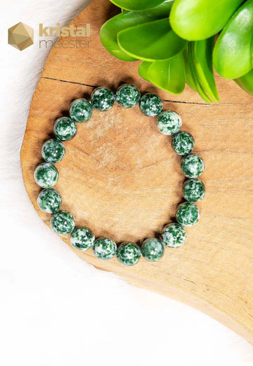 Tree Agate Ball Bracelet - 10 mm