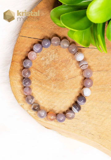 Botswana Agaat  Kogelarmband - 8 mm