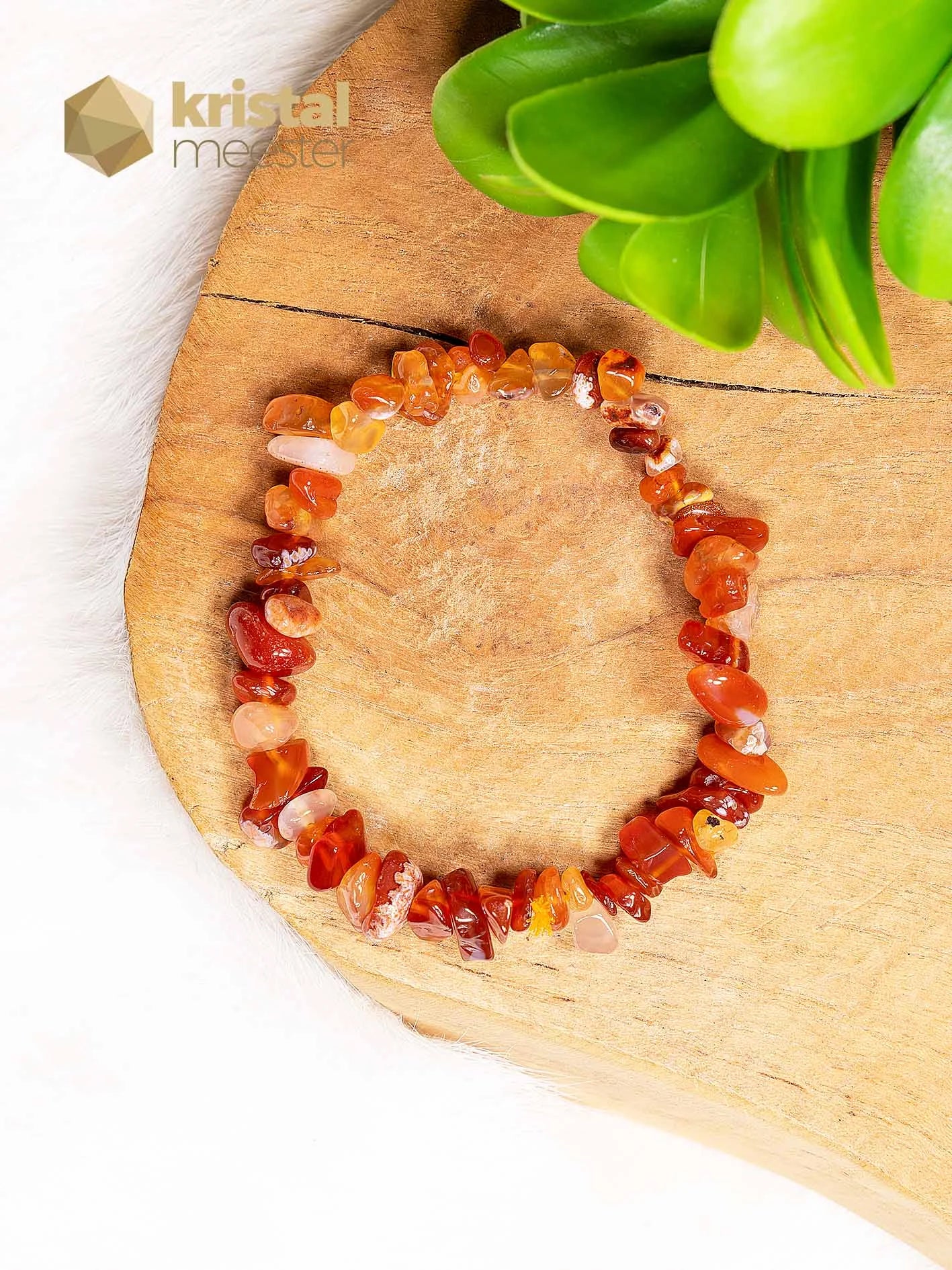 Carneool gemengd Splitarmband