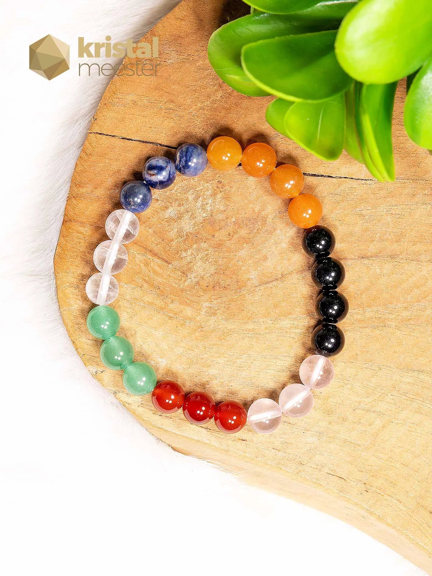 Chakra Kogelarmband - 8mm