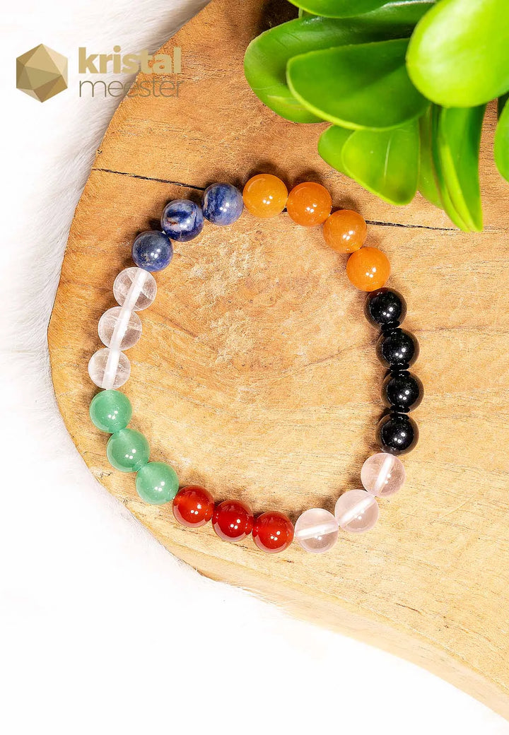 Chakra Kogelarmband - 8mm