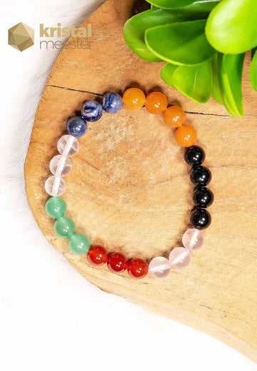 Chakra Kogelarmband - 8mm