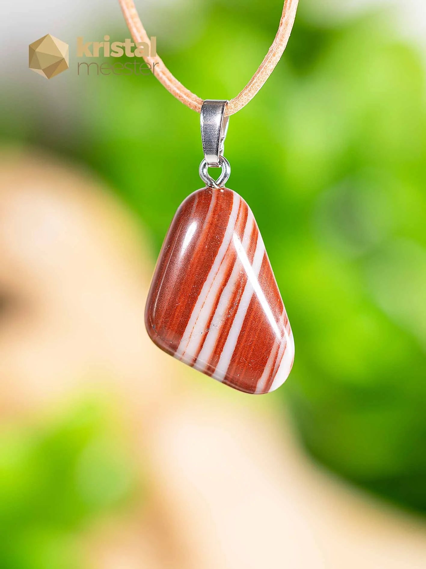 Dolomite pendant with silver loop - no. 2