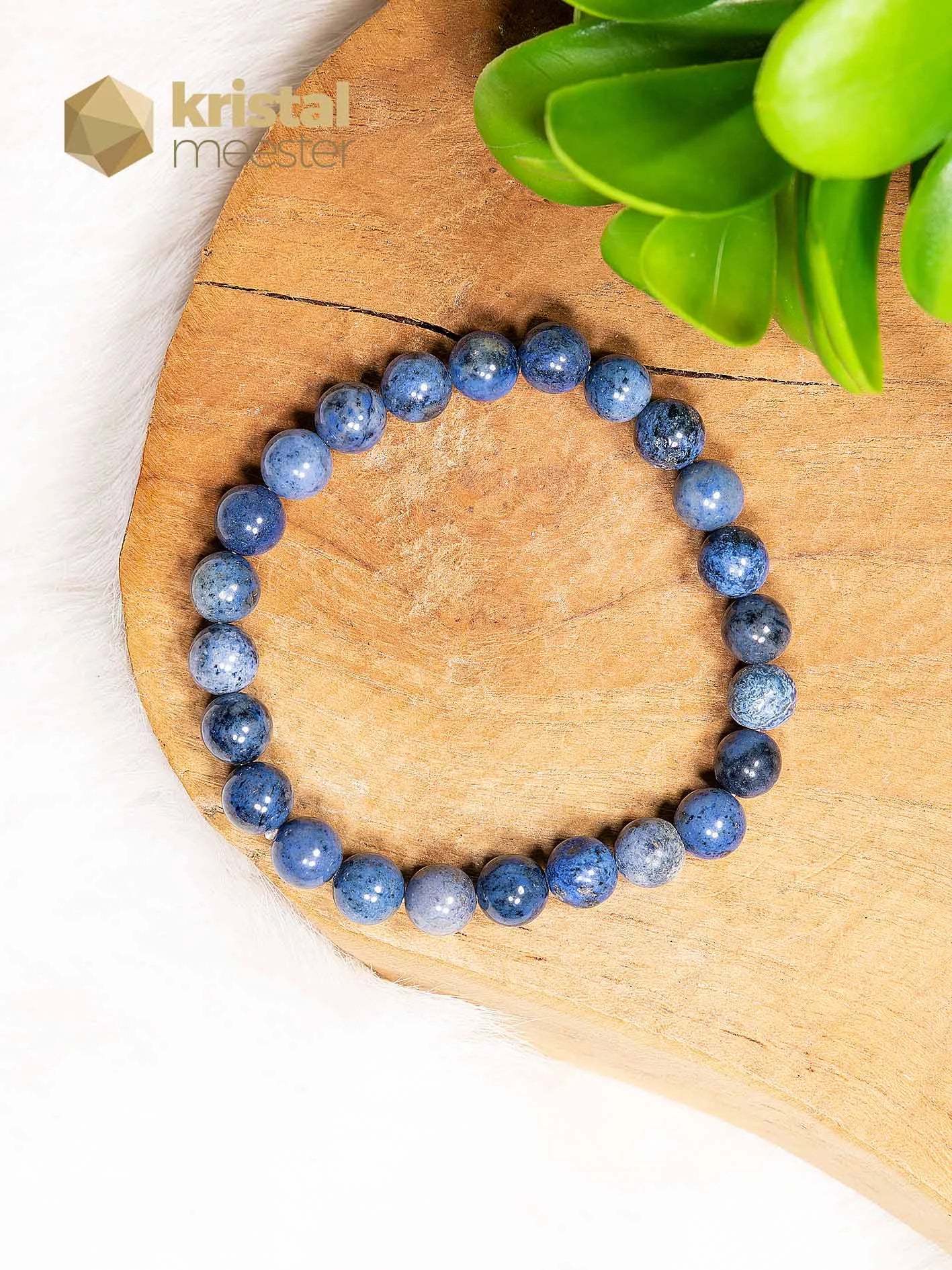 Dumortierite Ball Bracelet - 8 mm