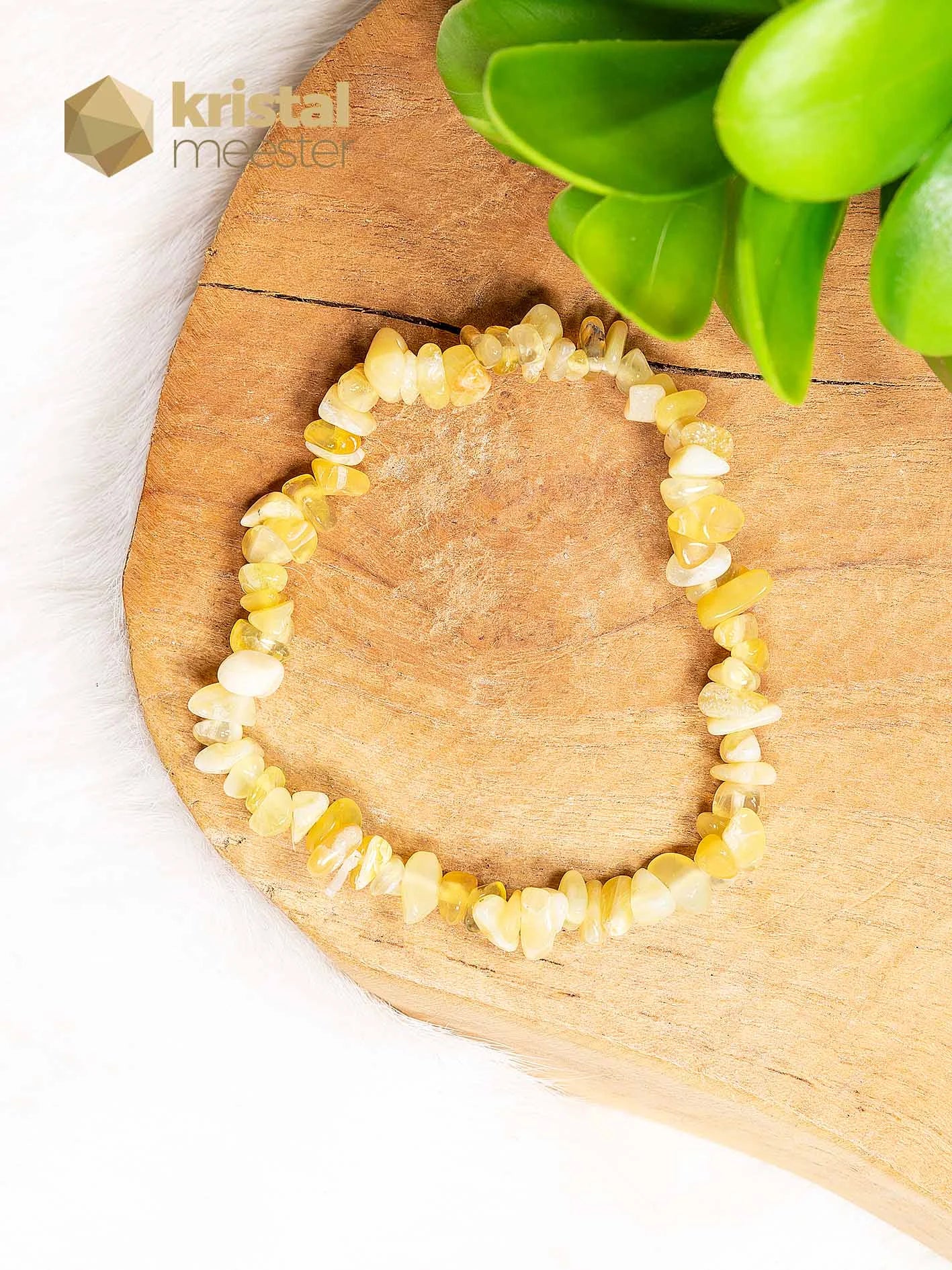 Gele Opaal Splitarmband