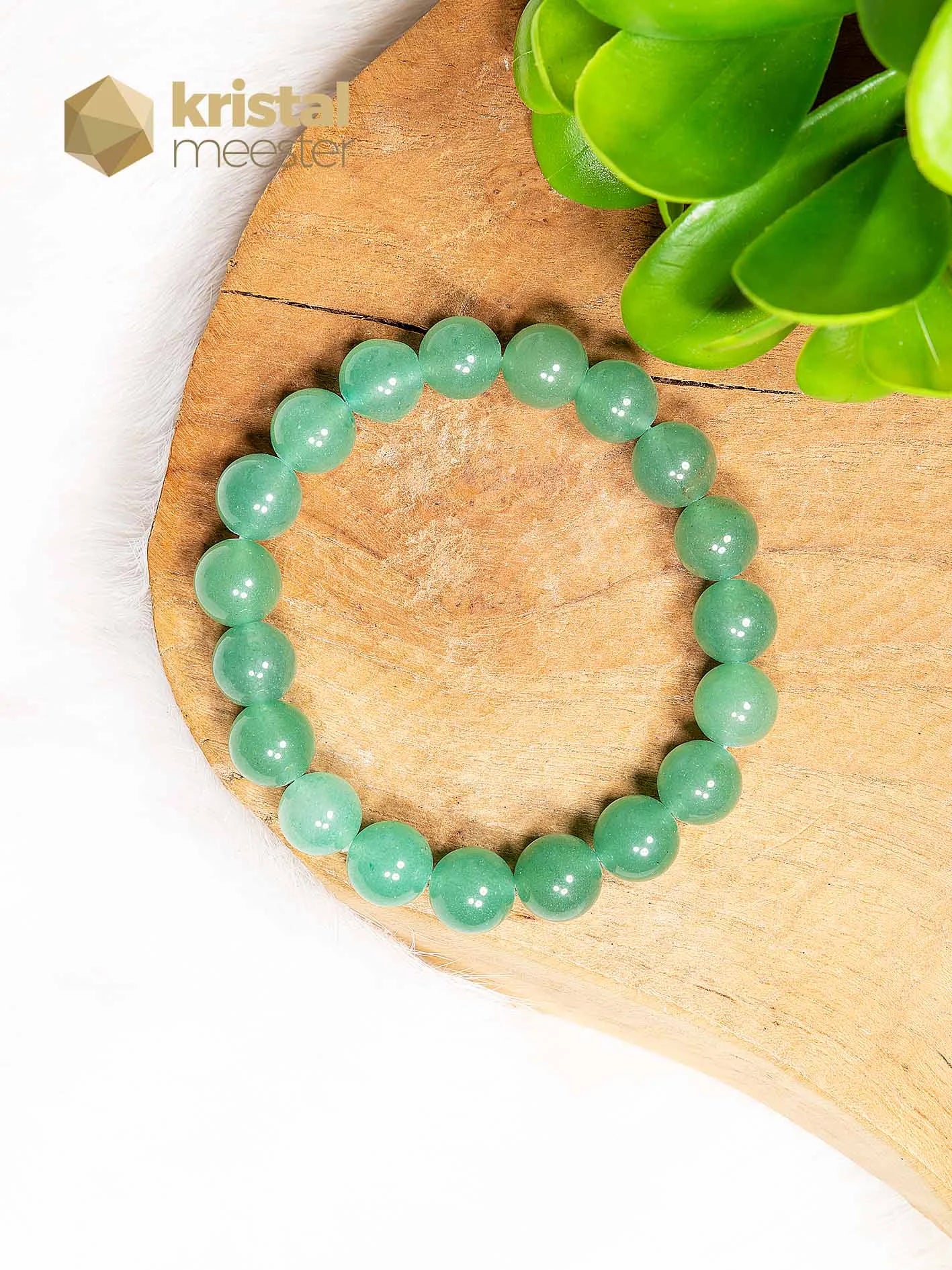 Groene Aventurijn Kogelarmband - 10 mm