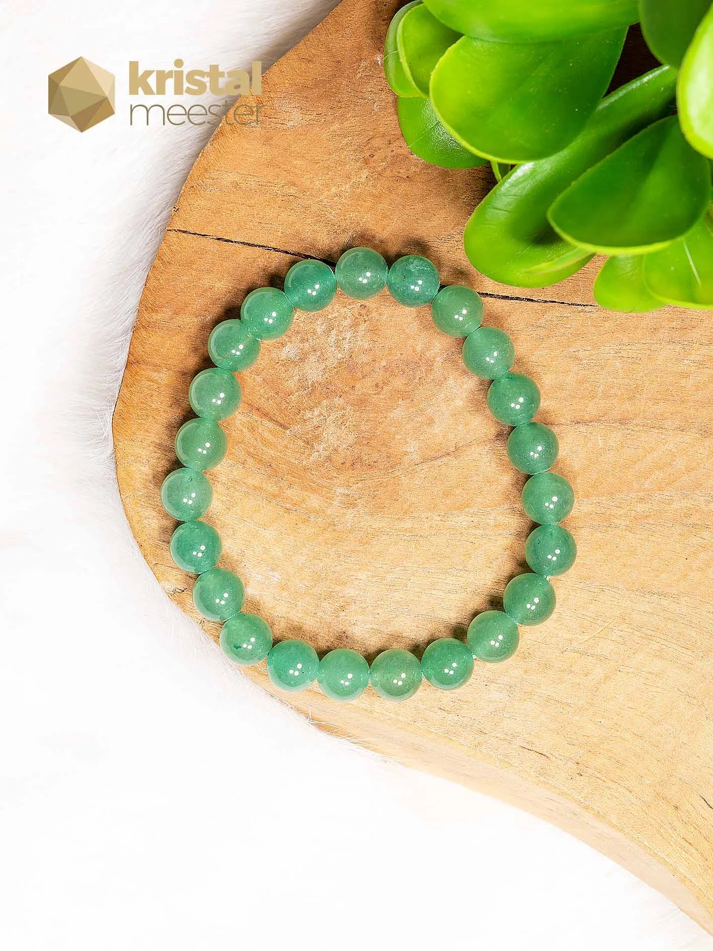 Groene Aventurijn Kogelarmband - 8 mm