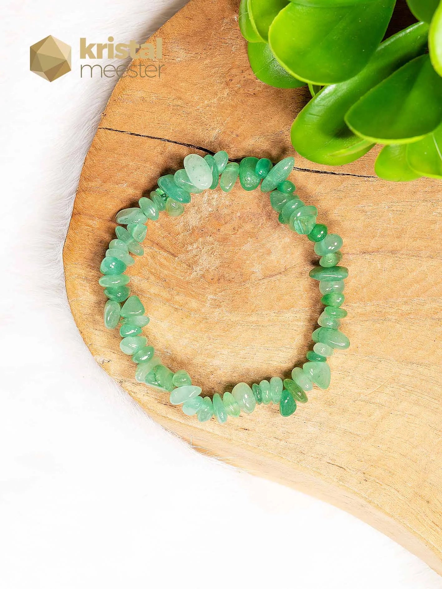 Green Aventurine Chip Bracelet