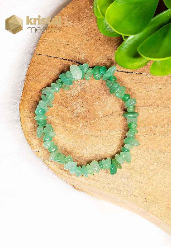 Green Aventurine Chip Bracelet