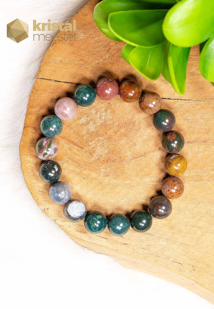 Heliotroop Kogelarmband - 10 mm