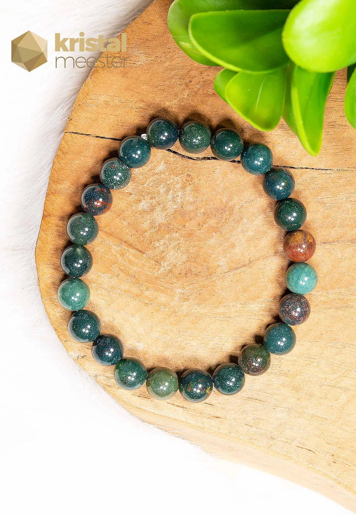 Heliotrope Ball Bracelet - 8 mm