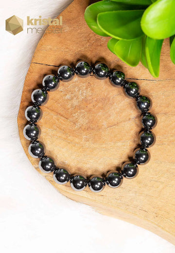 Hematite Ball Bracelet - 10 mm