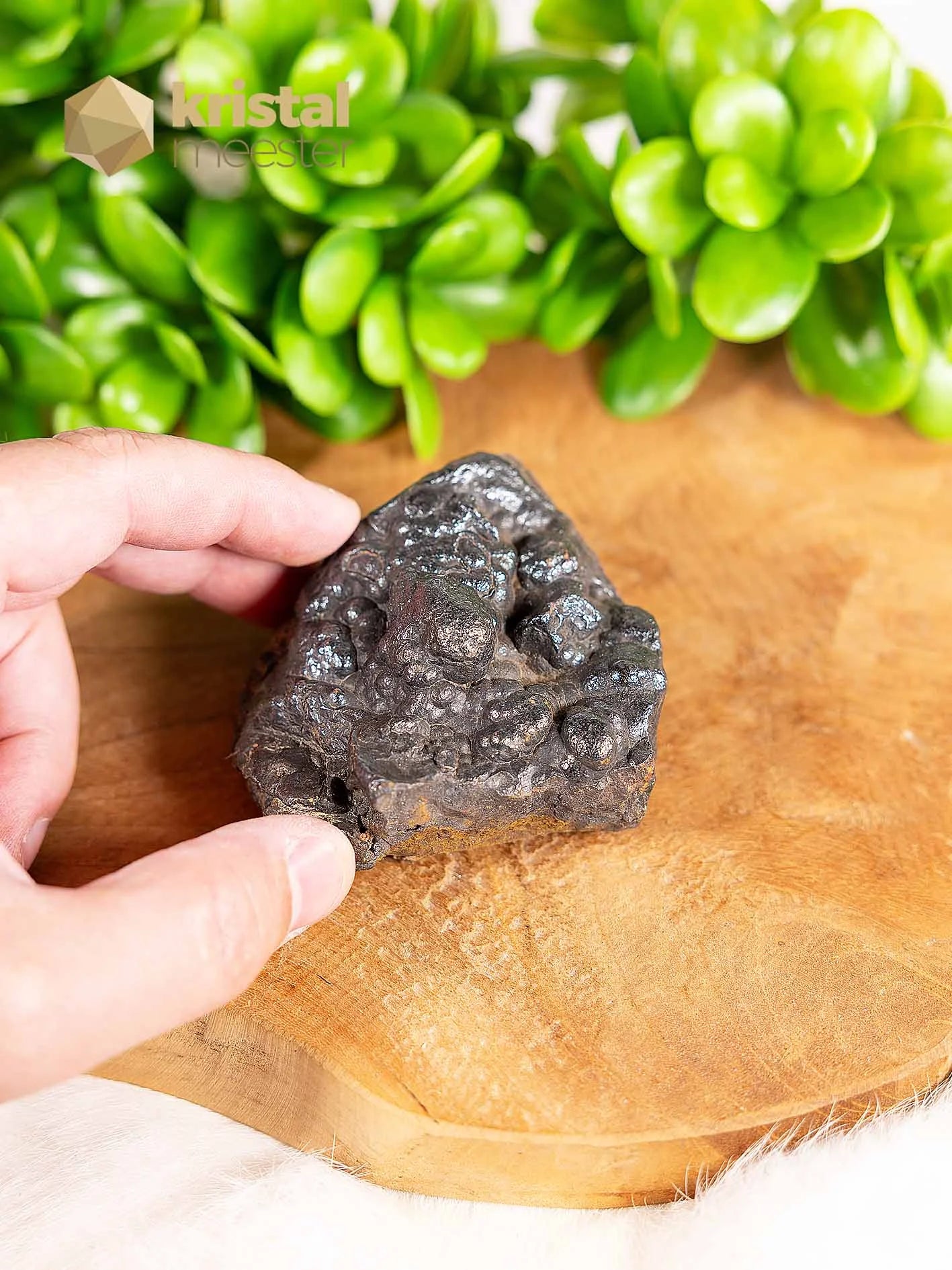 Hematite Glass Head raw - no. 3