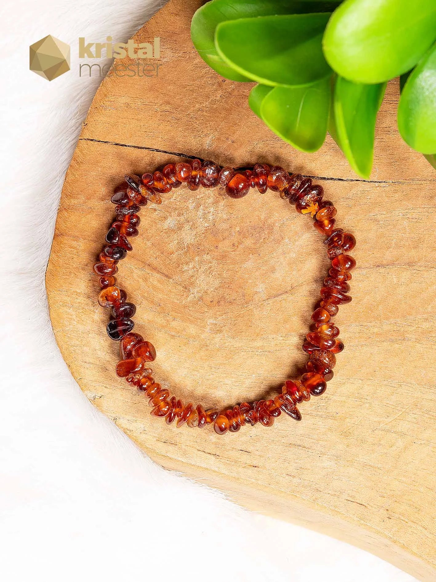 Hessonite Garnet Chip Bracelet