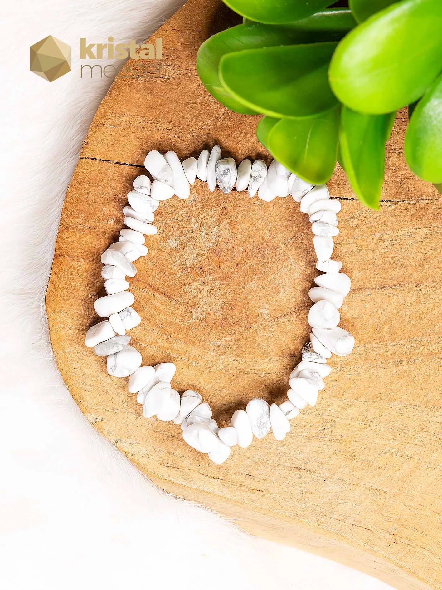 Howlite Chip Bracelet