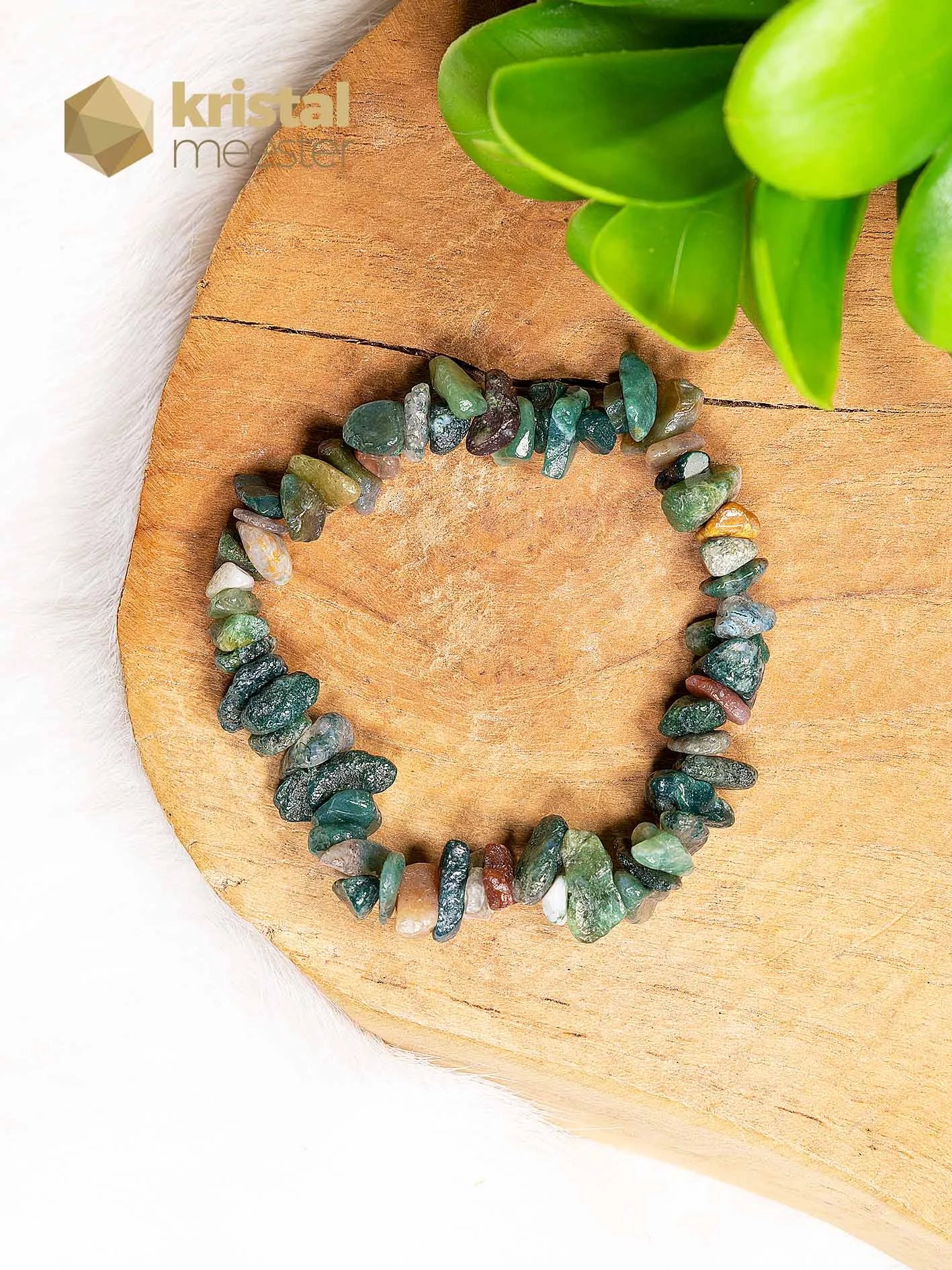 India Agate Chip Bracelet