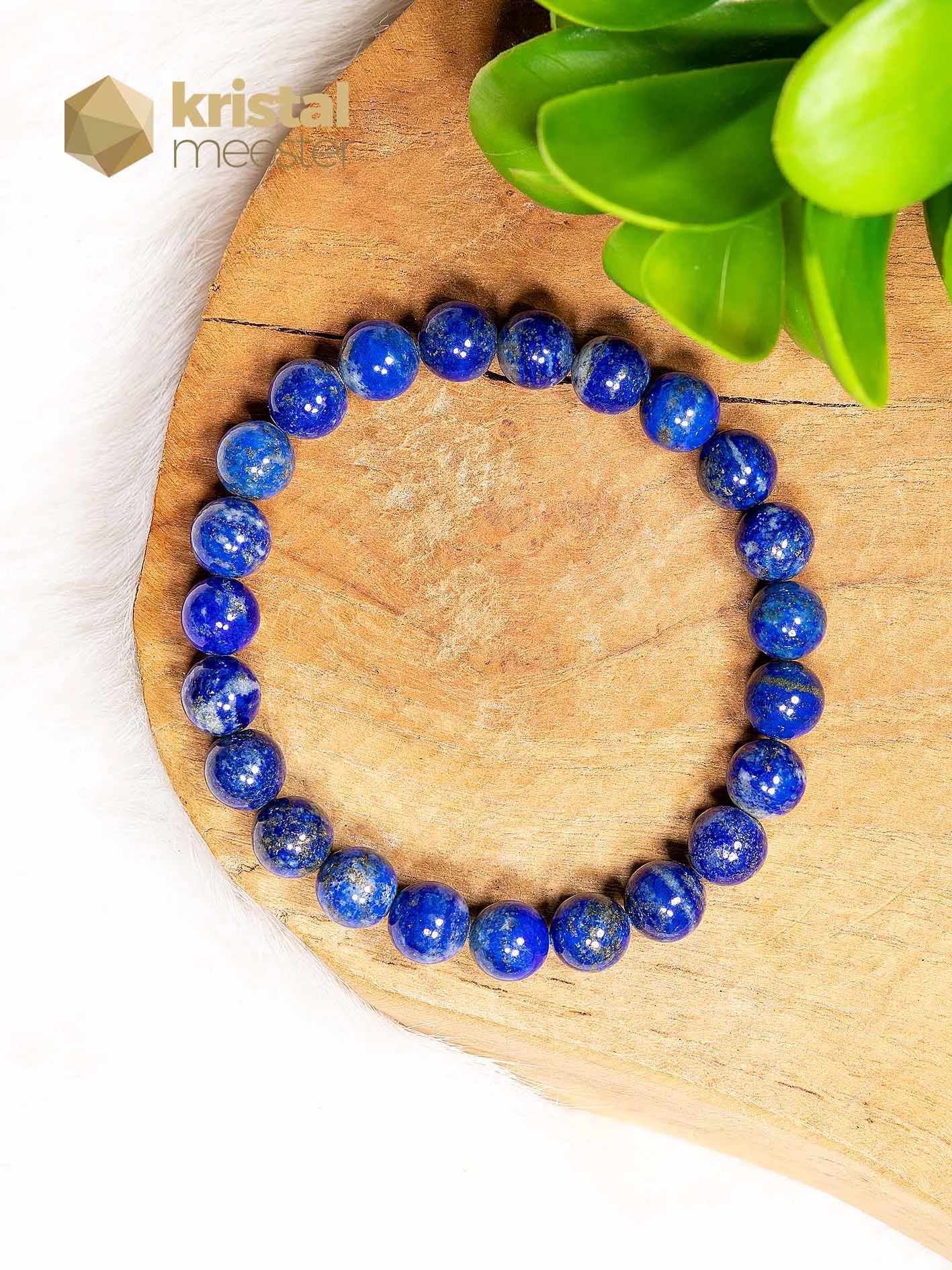 Lapis Lazuli Kogelarmband 8 mm