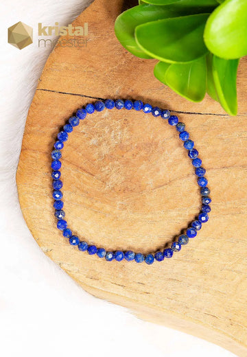 Lapis Lazuli EX facet geslepen armband  3 mm