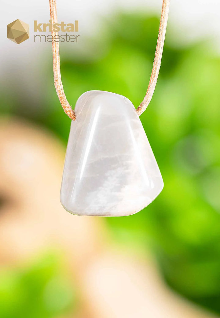 Moonstone pendant, drilled - no. 1
