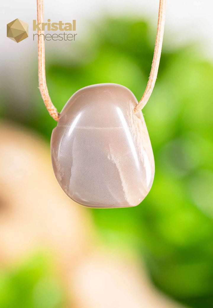 Moonstone pendant, drilled - no. 2