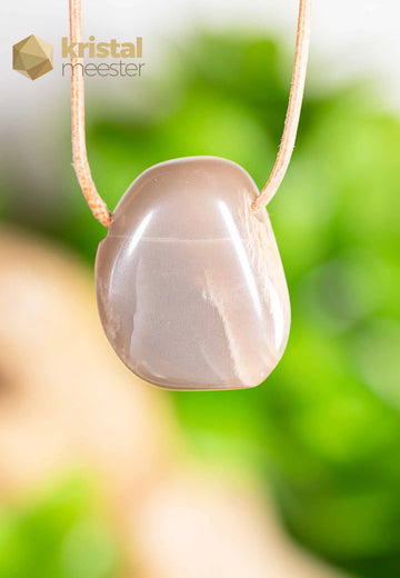 Moonstone pendant, drilled - no. 2