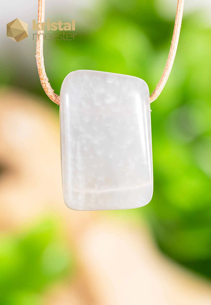 Moonstone pendant, drilled - no. 3