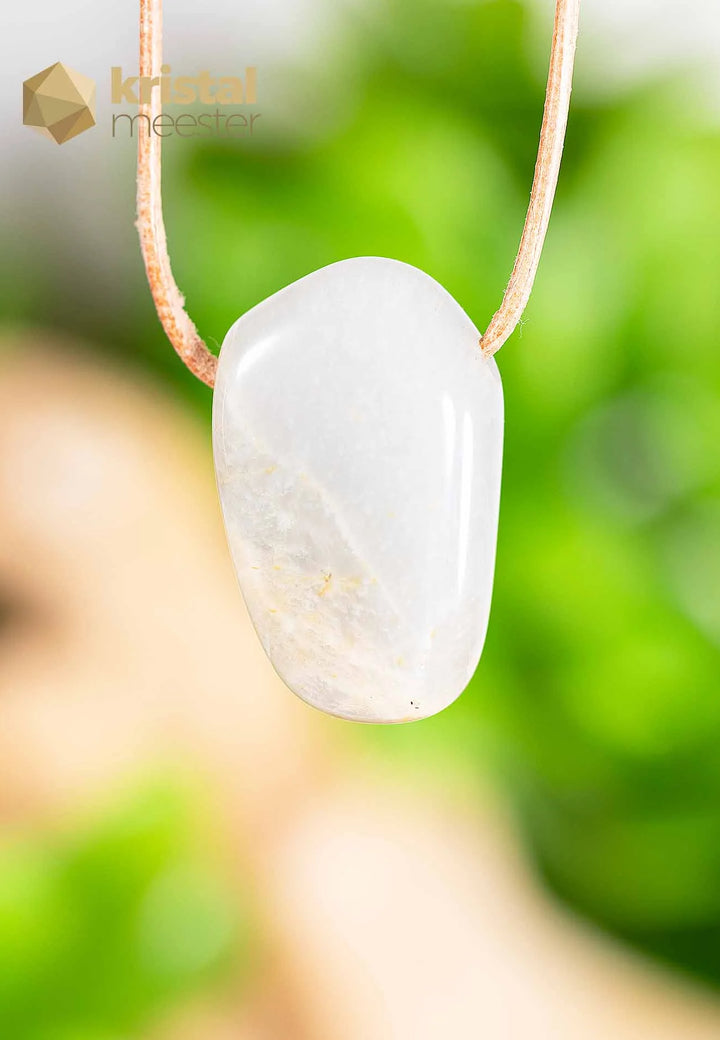 Moonstone pendant, drilled - no. 4