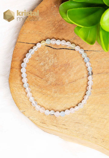 Morganite Ball Bracelet - 4 mm