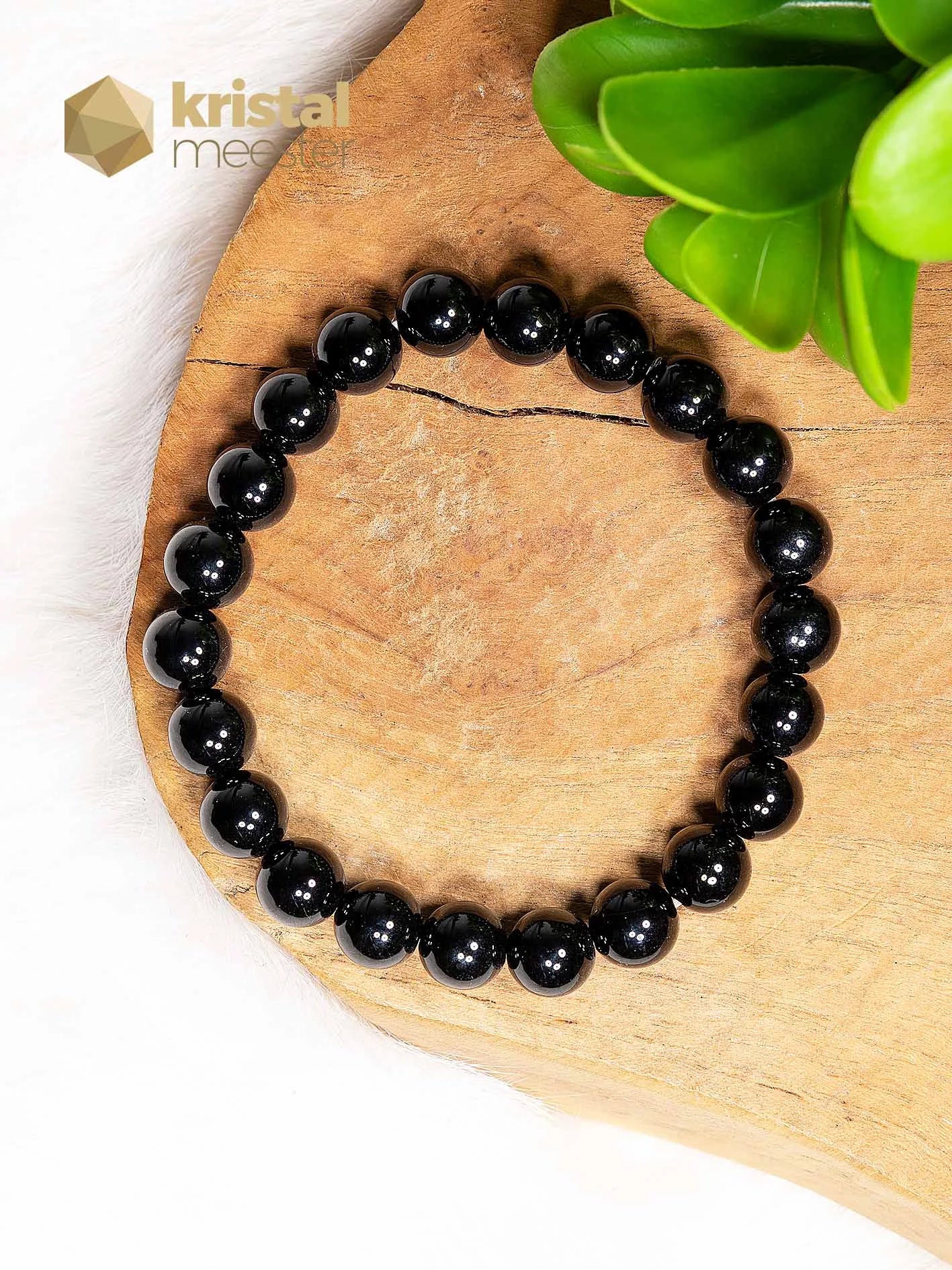 Onyx Kogelarmband - 10 mm