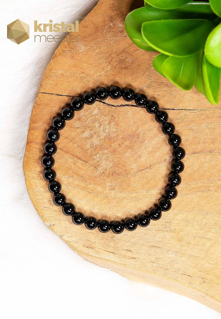 Onyx Kogelarmband - 6 mm