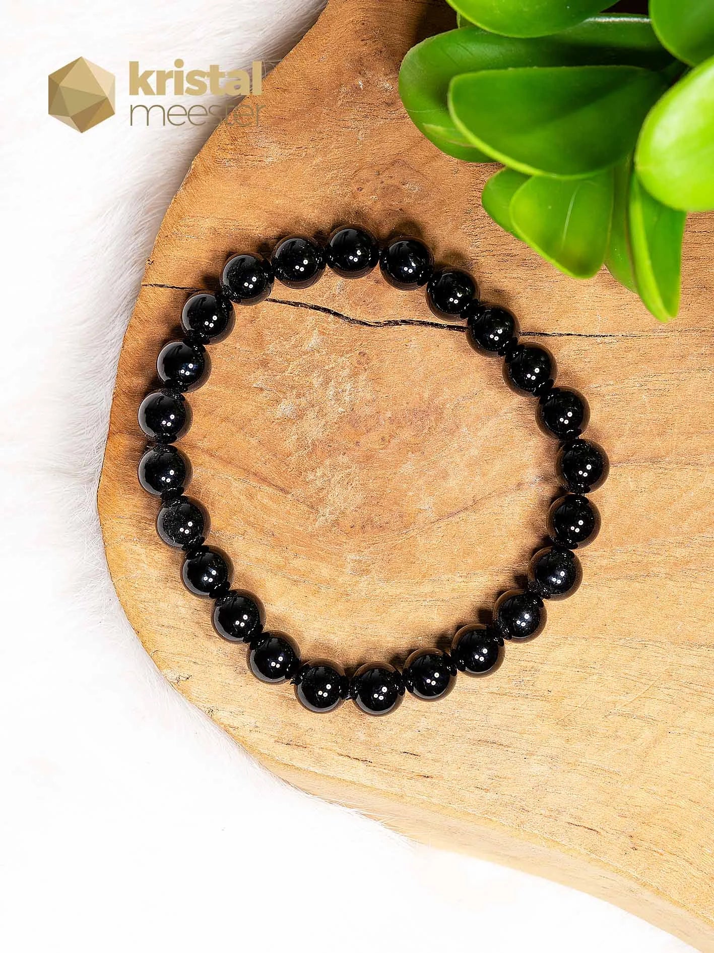 Onyx Kogelarmband - 8 mm