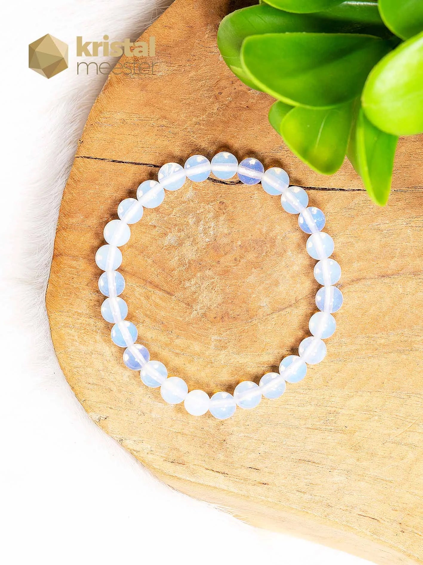 Opaliet Kogelarmband - 6 mm (man-made) - Kind