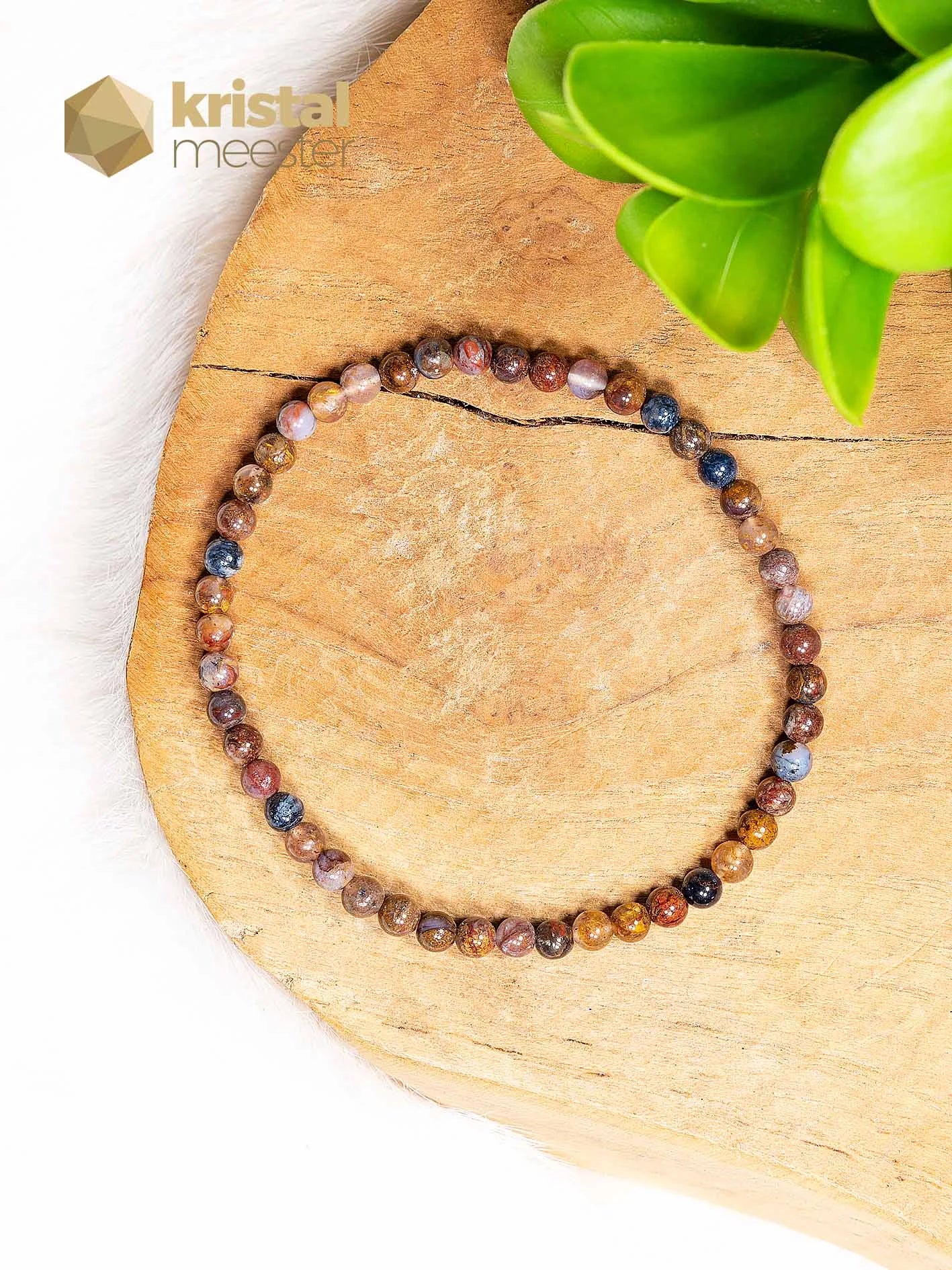 Pietersiet Kogelarmband - 4 mm