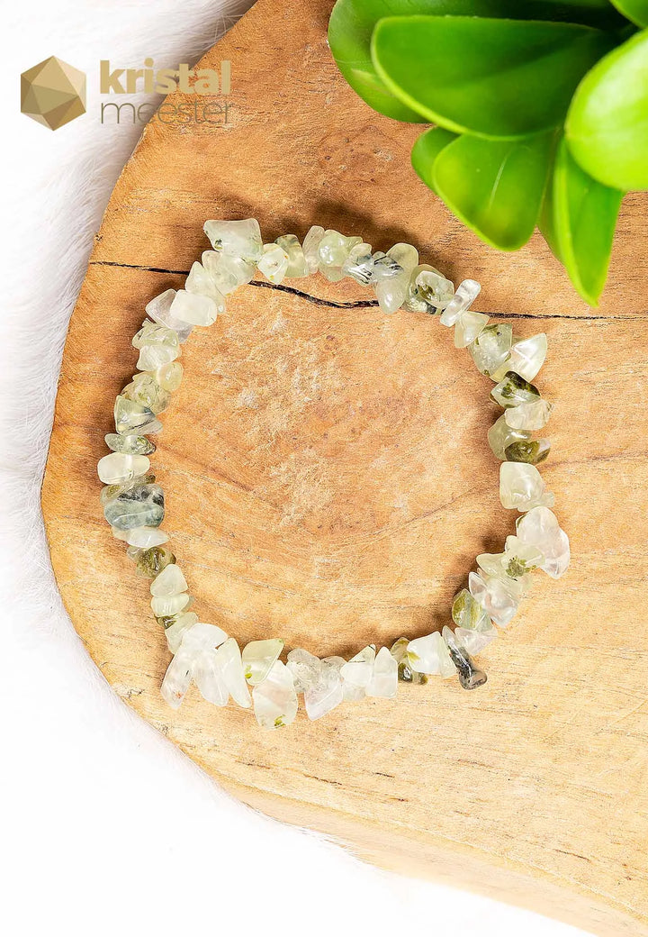 Prehniet met Epidoot Splitarmband