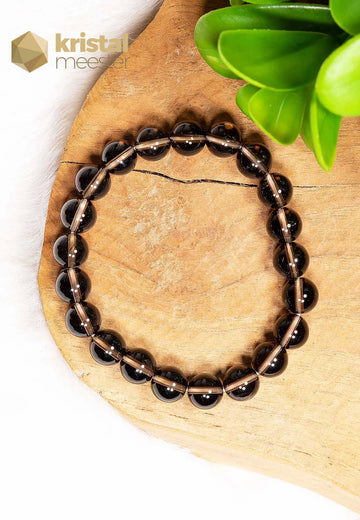 Smokey Quartz Ball Bracelet - 10 mm