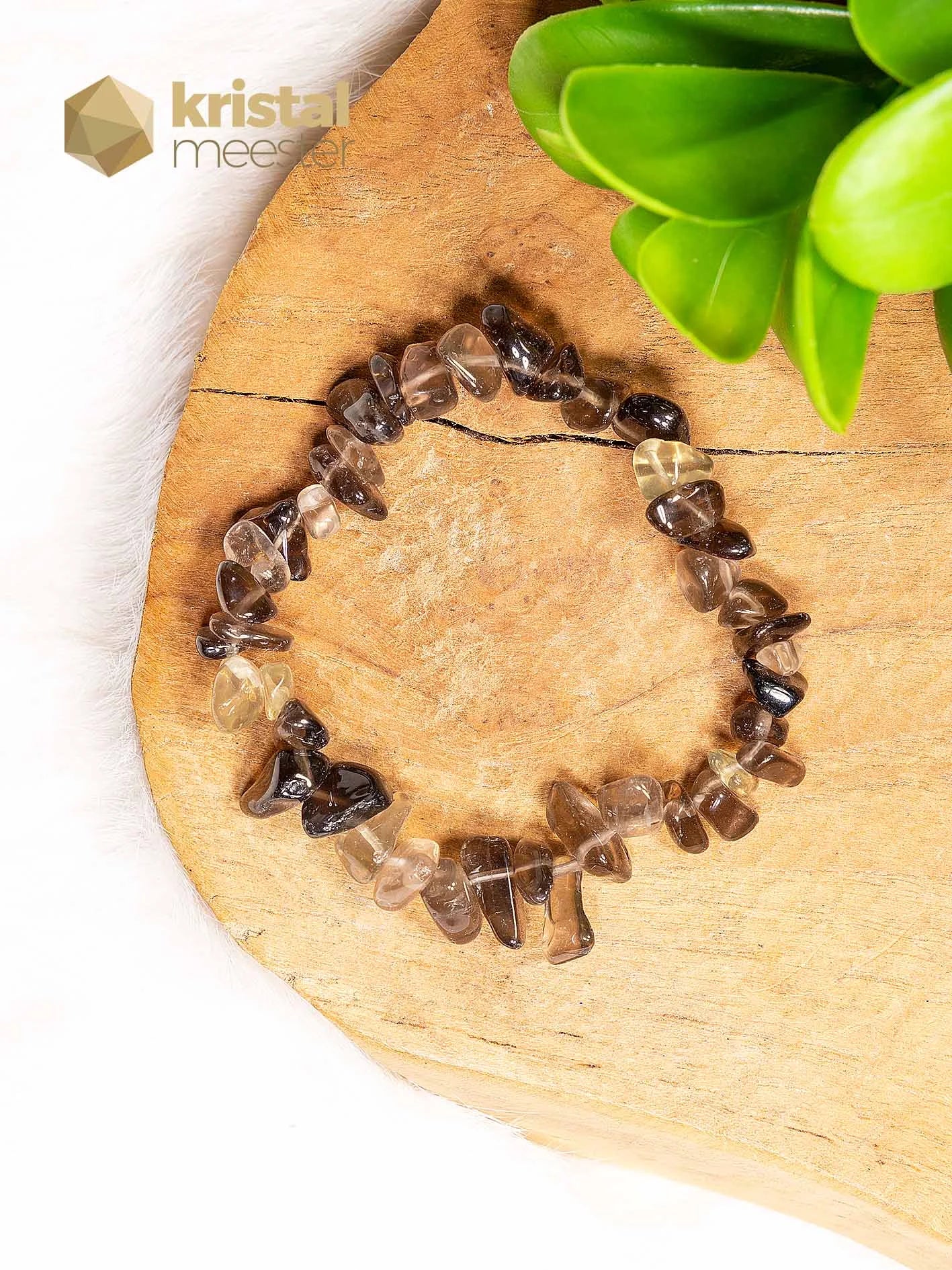 Smokey Quartz Chip Bracelet