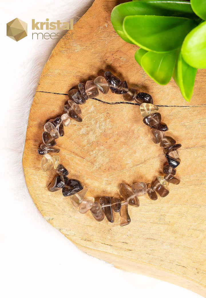 Smokey Quartz Chip Bracelet