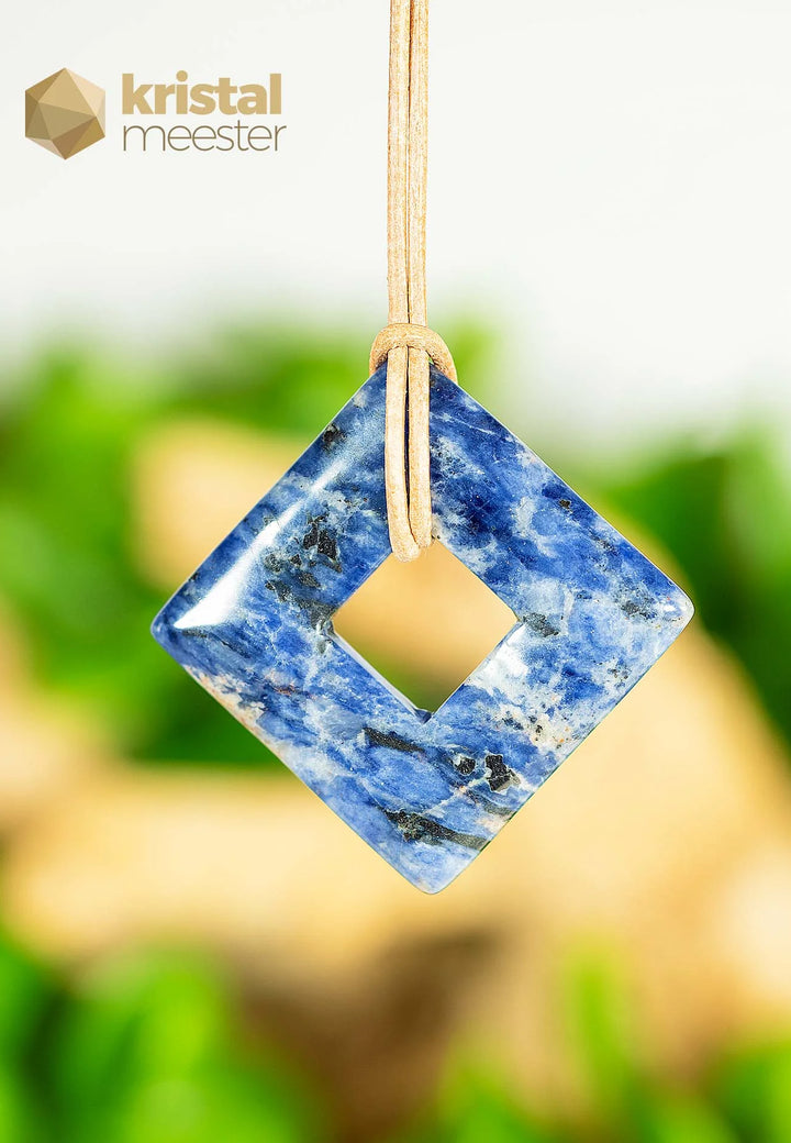 Sodalite Donut, Square - 35 mm